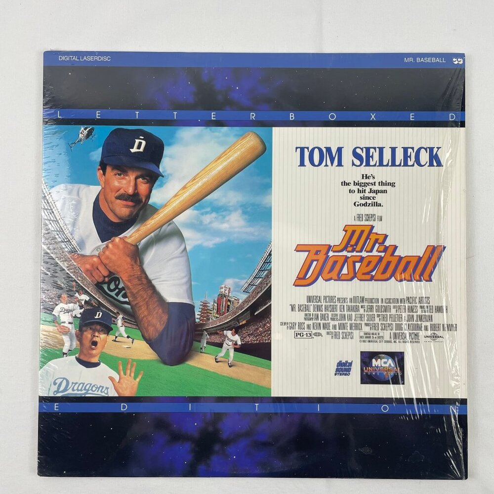 Universal Home Video Mr. Baseball Laserdisc LD Collectible Tom Selleck Comedy